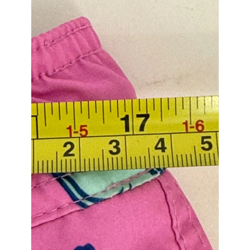 Member's Mark Mens Resort Swim Trunks Pink Alligator Print Sz L‎